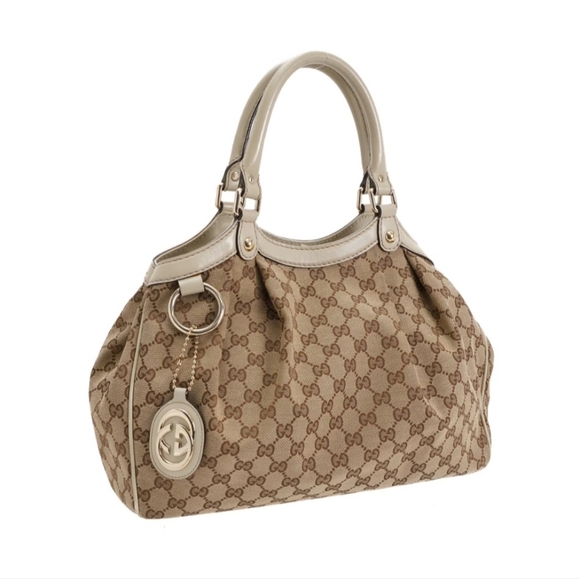 Authentic Gucci Canvas Sukey Tote - Picture 2 of 10